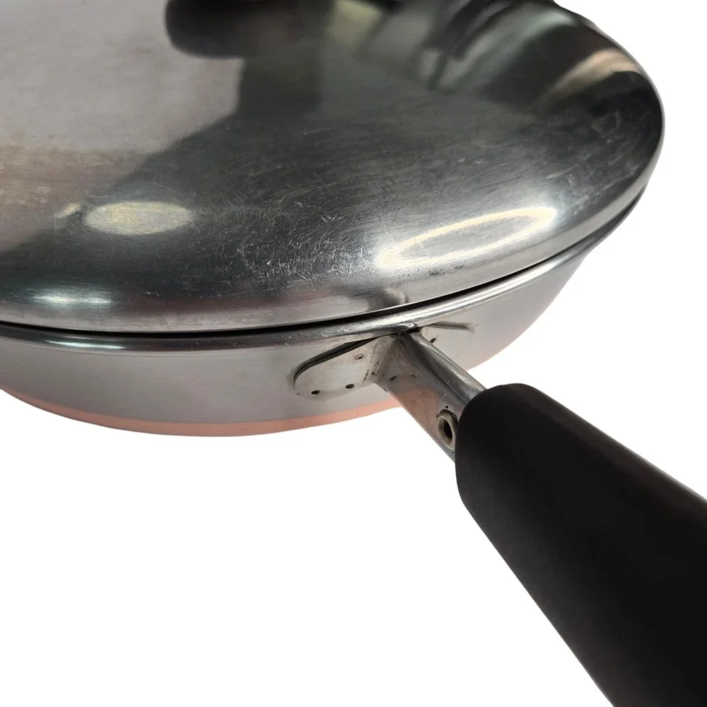 70s Revere Ware Copper Clad Stainless Steel 9